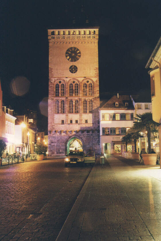 Speyer Fu�g&auml;ngerzone bei Nacht 66kb